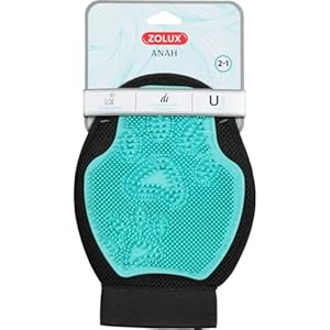 Zolux-Gant de toilettage Double Face 2 en1, Gamme ANAH pour Chien. Taille Unique.-ZO-470837