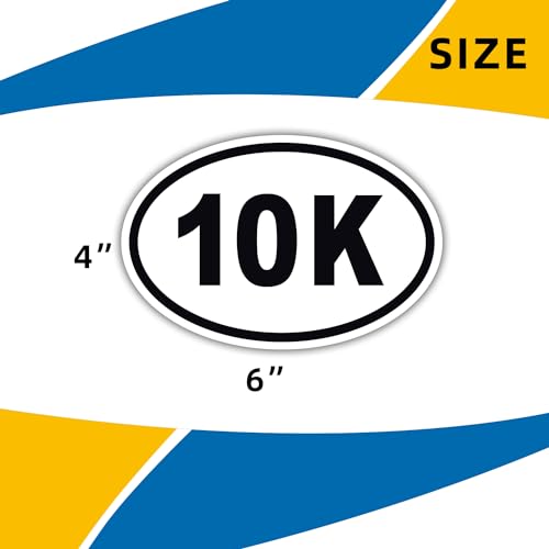 Image of 10K Marathon Black Magnet Decal, 4x6 Inches, Heavy Duty Automotive Magnet for Car Truck SUV