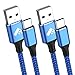 Price comparison product image USB C Cable, 2M 2Pack Type C Charger Fast Charging Lead Aioneus Phone Charger Cable for Samsung Galaxy S22 Ultra S21 S20 Fe Plus S9 S8 A20e A21s A40 A41 A42 A50 A52 A71 A72, Huawei, HTC, OPPO, Switch