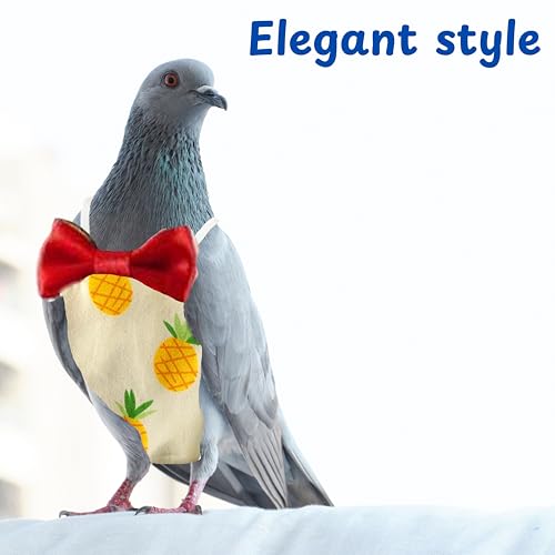 Peitoral e coleira para fraldas Birds Pigeon (GG - abacaxi)