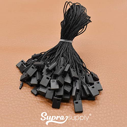 1000 Lacres Autenticidade, Pendura Tag, Corda Para Tag Roupa (Preto)
