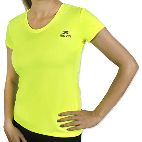 Camiseta Color Dry Workout Ss - Muvin - Cst-400 - Amarelo Fluor - G
