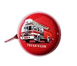 feuerwehr rw stabiler Metall Körper, heller und lauter Klang, lackiert