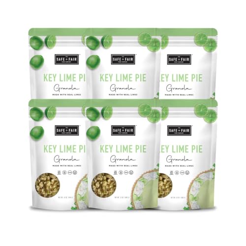Image of The Safe + Fair Food Company Key Lime Pie Granola - 12oz, 6 Pack | Gluten-free dairy-free and vegan snack, allergen-free, non GMO, no artificial ingredients