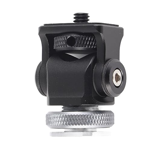 Keenso Accesorio Duradero para Cámara con Soporte de Zapata para Entusiastas de la Fotografía, Soporte para Monitor de Aleación de Aluminio de Calidad con Tornillo de 1/4 Pulgadas, de Zapata - imagen 9