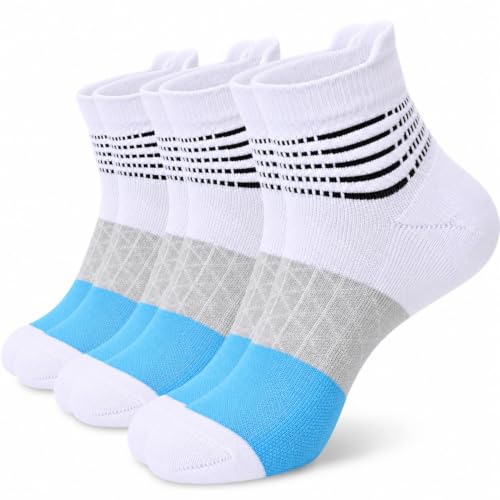 Image of IRAMY Compression Ankle Support Socks Women Wicking Cushioned Athletic Plantar Fasciitis Relief 3 /4 /6 Pairs