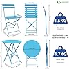 Ensemble Extérieur 1 Table Et 2 Chaises En Acier Et Marbre De Ligne Classique 84325203