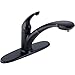 Delta Faucet Signature Single-Handle Kitchen Sink Faucet with Pull Out Sprayer, Matte Black 470-BL-DST