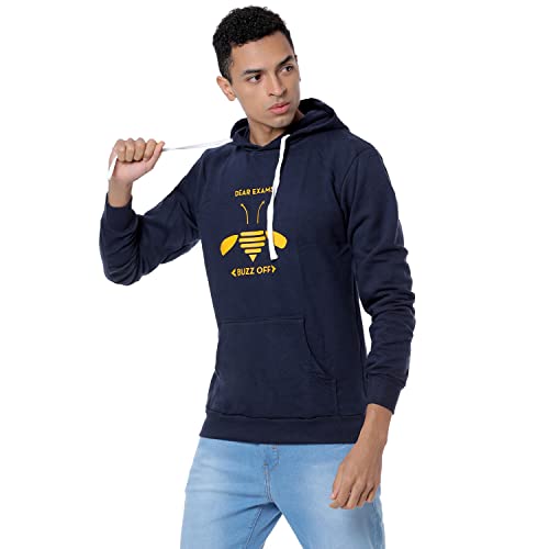 Image of Campus Sutra Men's Cotton Hooded Neck Sweatshirt