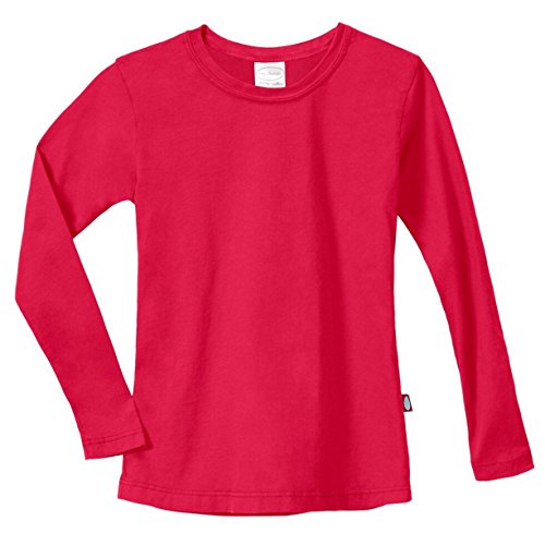 Image of City Threads Girls Long Sleeve Tee Sensory Friendly for Sensitive Skin SPD- School Base Layer Fall and Winter