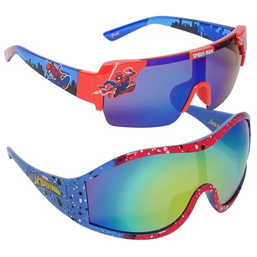 ARKAID Spider-Man 2 Pack Sunglasses for Kids | Officially Licensed | UV 400 | One Size Fits Most Kids Multicolor