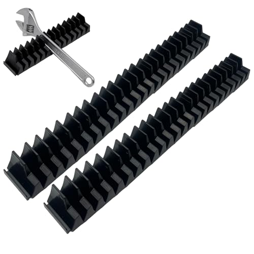 46 Maulschlüssel Halter,Werkzeughalter für Maulschlüssel,Schraubenschluessel Organizer,Rollgabelschlüssel Halter,Ringschlüssel Halter Organizer,für Ratschenschlüssel Schraubenschlüssel Magnetleisten