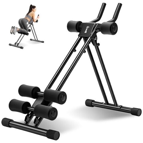 GUUG Bauchmuskeltrainer Bauchtrainer für Zuhause: Bauch Trainingsgerät Klappbar Bauchmuskeltraining Gerät Fitness Bauchtraining Abdominalmaschine Home Gym Equipment für Zuhause Männer Frauen Schwarz GUUG Bauchmuskeltrainer Bauchtrainer für Zuhause: Bauch Trainingsgerät Klappbar Bauchmuskeltraining Gerät Fitness Bauchtraining Abdominalmaschine Home Gym Equipment für Zuhause Männer Frauen Schwarz