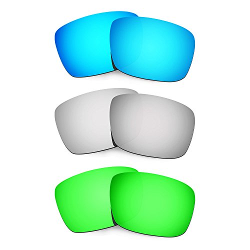 Verres de remplacement Oakley Fuel Cell bleus titane verts pour lunettes homme