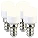 Produktbild Luminea LED E14 Kolben: 4er-Set LED-Kühlschranklampen, E14, T25, 150 lm, 2 W (Maisbirne, Mini, Glühbirnen)