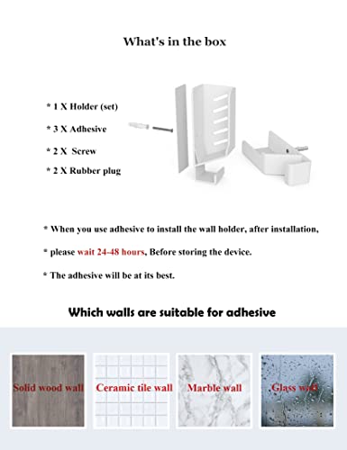 Zzhdesby Laptop Wall Mount Cable Box Wall Mount Holder Router Wall Mount Storage Rack Compatible With Laptops/Wifi Routers/Macbooks/Tv Boxes/Network Switches/Modems/Audio Devices And More (White) #TOP5