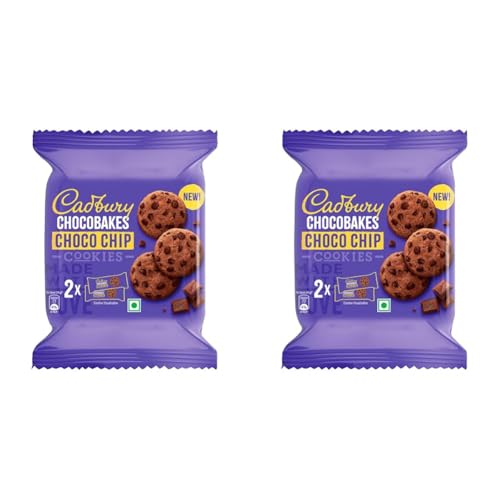 Image of Cadbury Chocobakes ChocoChip Cookies 167 gram, Chocolate flavour (Pack of 2)