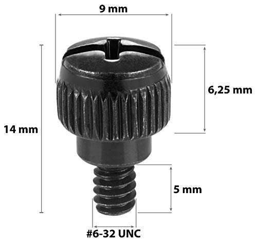 Poppstar 25x Gekartelde Schroeven voor Pc-kast #6-32 x 6 mm - Image 3