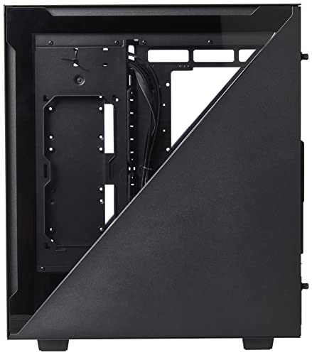 Image of Thermaltake Divider 500 TG Air Black Color Mid Tower Computer Case with 1 120mm standard fan, 1 120mm rear fan, 2 mesh panel, 2 tempered glass window + 2 symmetrical triangular panels CA-1T4-00M1WN-02