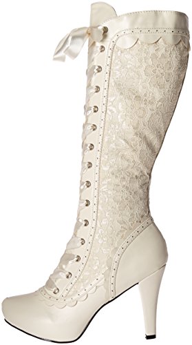 Ellie Shoes Women's 414-Mary Boot, White, 8 M Us #TOP7