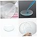 WATIIFUFU 10pcs Chemistry Watch Glass Plates Laboratory Evaporating Dish with Ground Edges Polished Surface for School Science Experiments and Industrial Use
