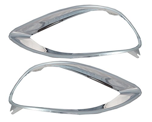 PetaParts PBP 34-112-S Freightliner Columbia Headlight Bezel (Chrome - Driver and Passenger Side)