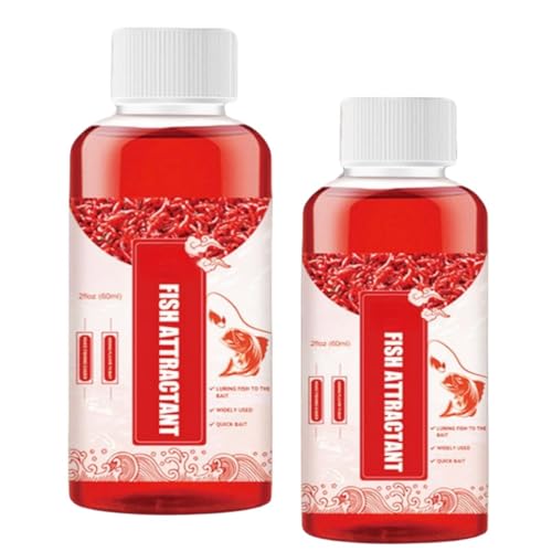 Wintgrea Fish attractant 2PCS Red Worm Concentrate Red Worm Bait Red40...