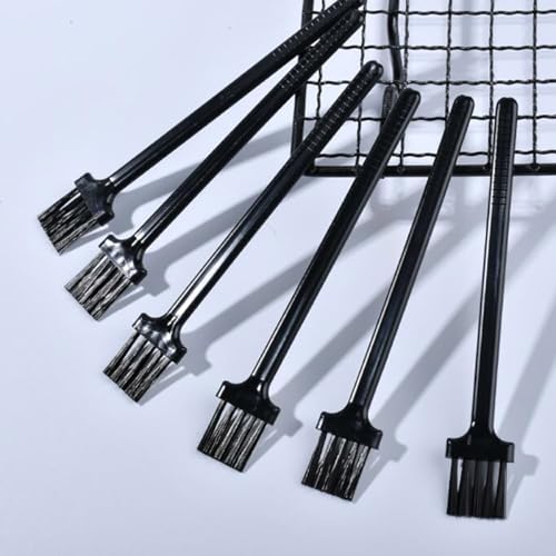 Image of 10 PCS Nylon Keyboard Cleaning Brush Set Soft Bristles Dusting Cleaning Brushes with Long Handles for Keyboards Computer(Black)