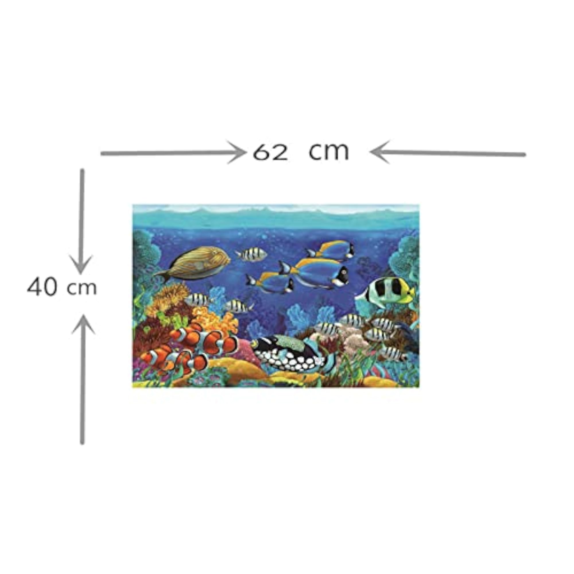 Aquarium Background Sticker Fish Tank Backdrop Poster Wallpaper