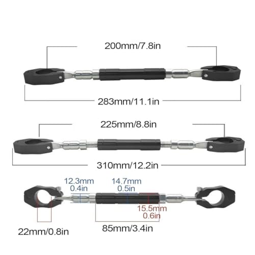 Barra de equilibrio para Yamaha XMAX accesorios de modificación CNC negro 3
