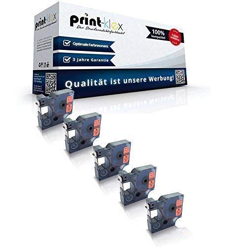 5x Compatibile Nastri Scrittura per Dymo D1 45017