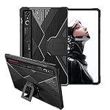 Case for ZTE RedMagic Tablet 3 Pro/REDMAGIC 3 Pro/REDMAGIC Astra 9.06 inch,Back Shell,Slim and Light,Folding Stand,TPU Protective Cover Shockproof Cover for Red Magic Tablet 3Pro/Astra(Black)