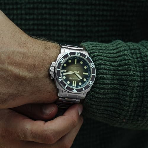 Image of Spinnaker Men's 42mm Hull Diver Automatic Watch with Leather Strap SP-5088