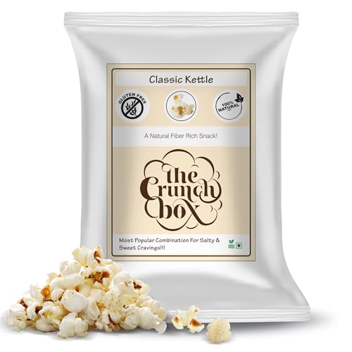 The Crunch Box Presents Special Family Pack | Classic Kettle Gourmet Popcorn | 175gm | Enjoy Healthy Gourmet Popcorn for Family Parties and Gatherings The Crunch Box Presents Special Family Pack | Classic Kettle Gourmet Popcorn | 175gm | Enjoy Healthy Gourmet Popcorn for Family Parties and Gatherings