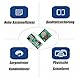 8-Sätze 433M Transmission und Receiver Kit Hochfrequenz Super Regenerative Empfängermodul für Einbruchmelder für Arduino und Raspberry Pi mit drahtlosem Übertragungsmodul