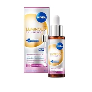 NIVEA Luminous 630 Even Glow Serum with Thiamidol 30ml, Serum for Face with Niacinamide and Aloe Vera, Refines Pores and Hydrates for Clear and Glowing Skin