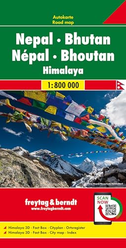 Nepal & Bhutan FB Road Map 1:800K