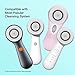 Brushmo Brush Head Replacements Compatible with Clarisonic Mia 1, Mia 2, Mia Fit, Alpha Fit, Smart Profile Uplift and Alpha Fit, Sensitive Facial 4 Pack (Sensitive)