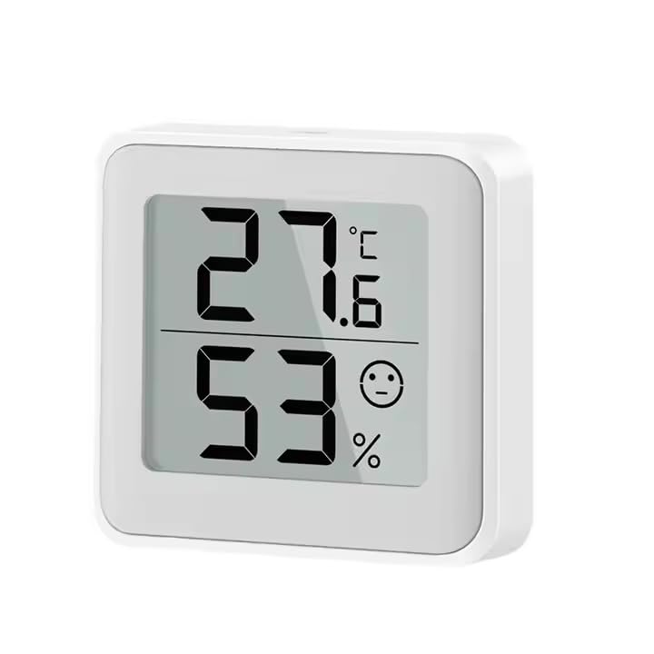 Mini Termohigrómetro Digital LCD | Termómetro Higrómetro Interior | Medidor de Temperatura y Humedad para Casa, Oficina, Invernadero, Bodega | Pantalla Clara, Alta Precisión, Diseño Compacto