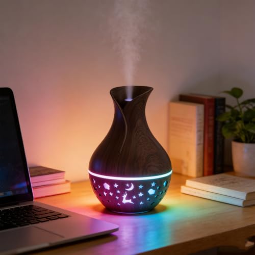 Humidificador portátil mini con difusor y luz LED miniatura 3