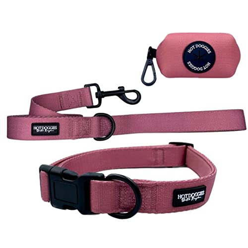 Hot Doggies Essential Dog Walking Bundle. 6 COLOURS AVAILABLE. Includes Dog Collar