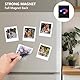 HIYQIN 5er-Pack Magnetische Bilderrahmen für Instax Square Film, 3x3,5 Bilderrahmen Kühlschrank Fotodisplay passend für Fujifilm Instax Square SQ1/SQ20/SQ40/SQ10/SQ6/SP-3 - Weiß