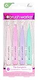 Set mit 4 Pinzetten Brushworks Kombination Pinzette 4-Stück Set, Pastellkreide in Rosa und Violett