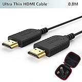【Amplia compatibilidad】Compatible con todos los dispositivos HDMI con un puerto HDMI de tamaño completo que incluye HDTV, computadora, TV Stick, Roku, reproductor de DVD Blu-ray, PS3, PS4, Nintendo Switch y Xbox ect. Especialmente diseñado para aplicaciones de estabilizador de cámara y cardán donde se requiere flexibilidad y enrutamiento de cable compacto.