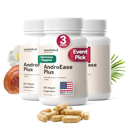 Nourished Androgen Blocker Plus for PCOS - Hormone Balance Supplement for Women with Zinc & Saw Palmetto - Reduce Facial Hair, Fertility Symptoms (3 Bottles)