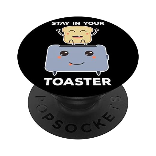 Permanezca en su tostadora divertida food amantes boodies PopSockets PopGrip Intercambiable