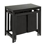 Honey-Can-Do Double Sorter Folding Table SRT-03571 Black 19 by 32-Inch