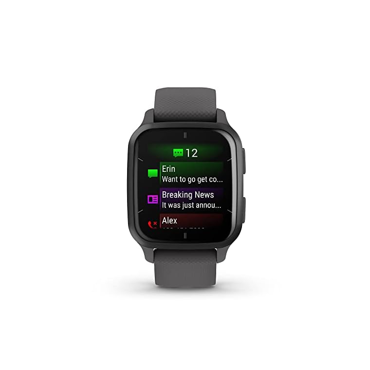 Garmin Venu® Sq 2 GPS Smartwatch, All-Day Health Monitoring, Long-Lasting Battery Life, AMOLED Display, Slate and Shadow Gray - Image 3