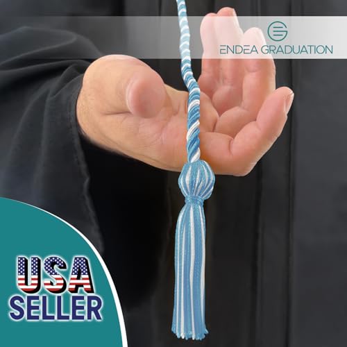 Image of Single Honor Cord Two-Color (Light Blue /White)