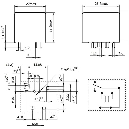 Relé electromagnético de 7 pines MOBYAT 12V y 40A de capacidad 2